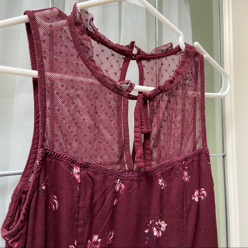 Burgundy mini Hollister dress, size Small